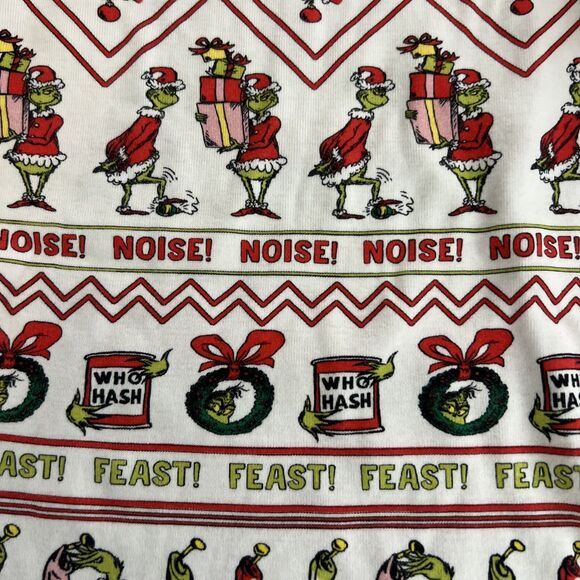 Hanna Andersson Dr Suess Grinch Pajamas Organic Cotton Size 10/140 - Picture 4 of 6